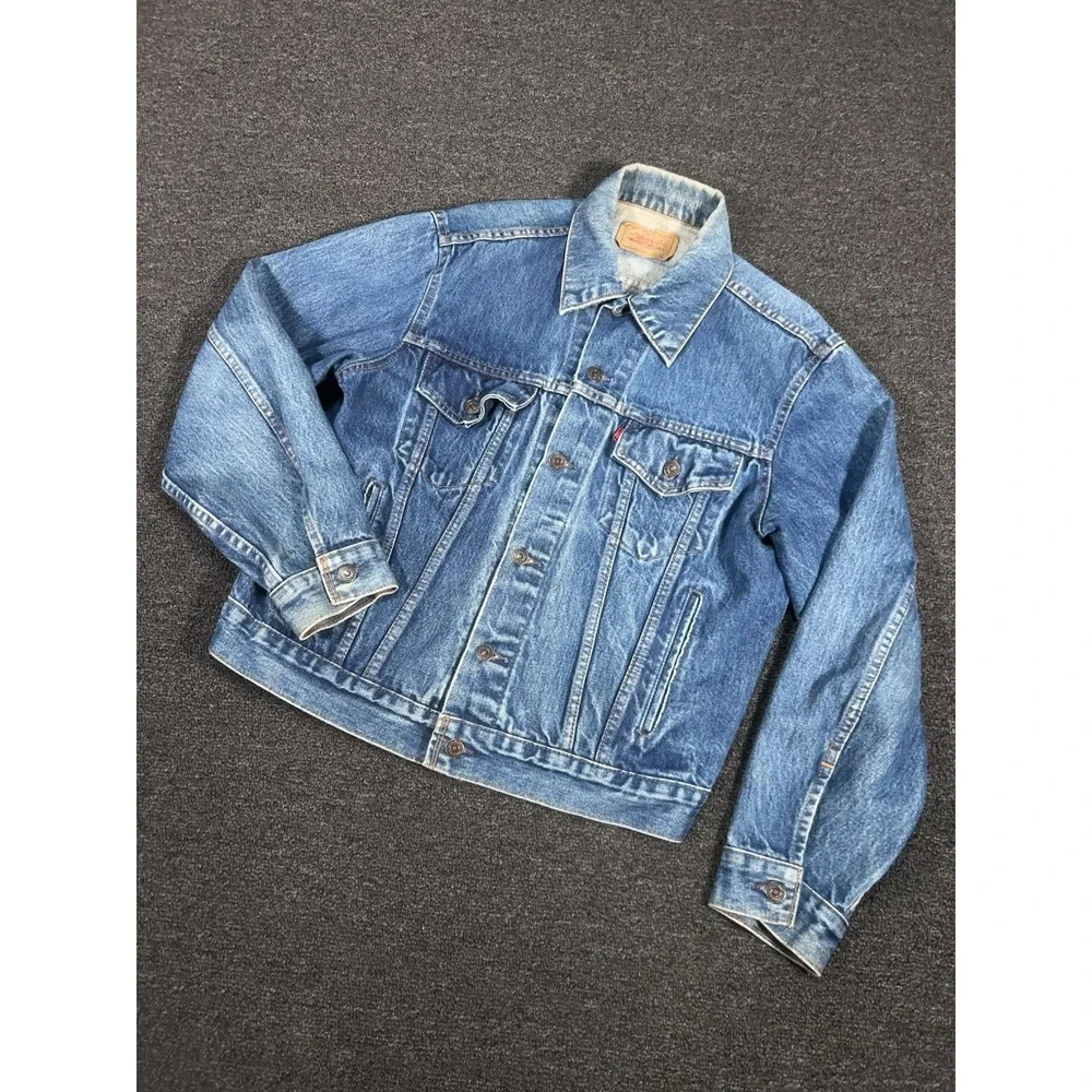 Vintage Levi's Jacket Men's 44 Denim Trucker Type 3 70506 0216 USA 80s